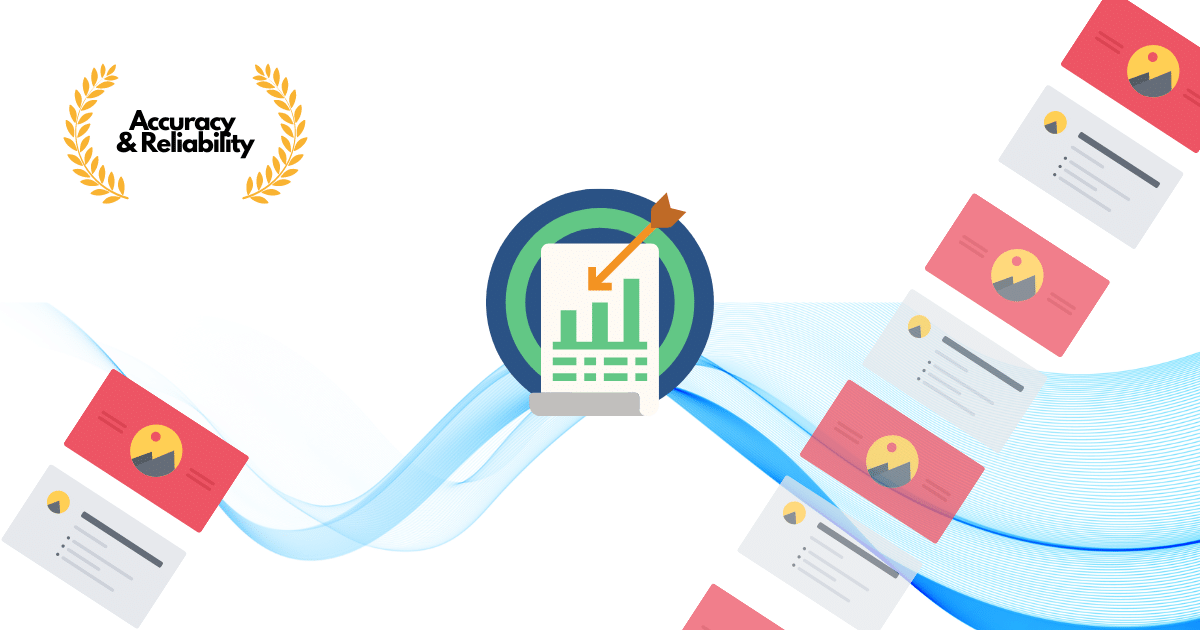 Accuracy and Reliability category banner for the business card scanner comparison.