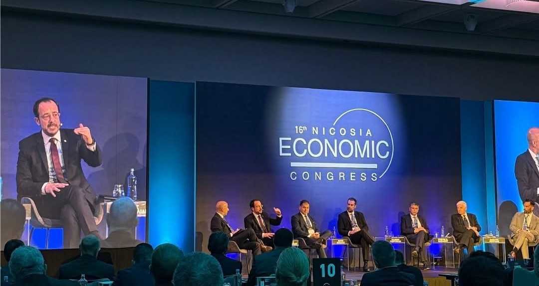 Delegates following a panel session at the 16th Nicosia Economic Congress