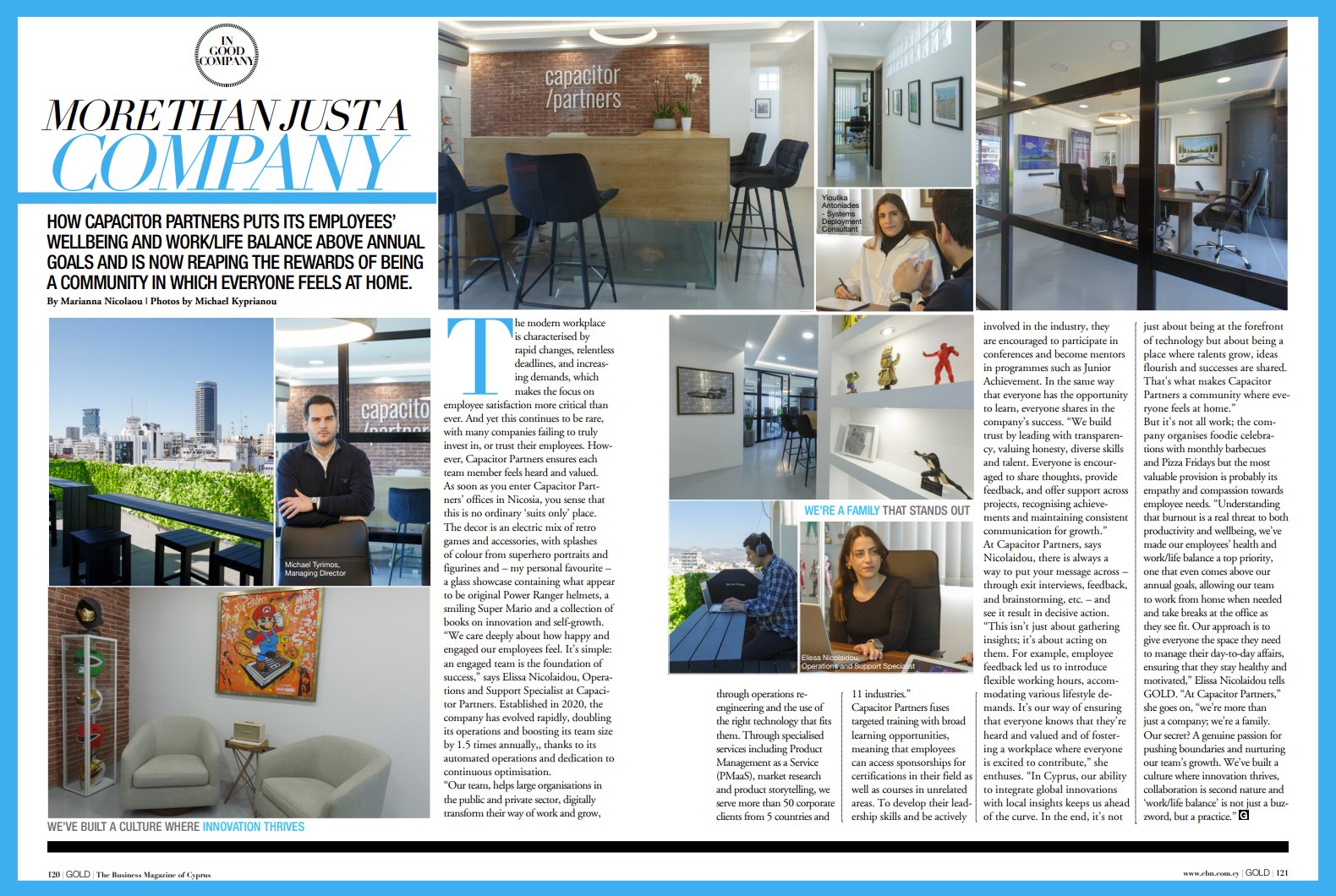 Capacitor Partners - More Than Just A Company (GOLD Magazine Feature)