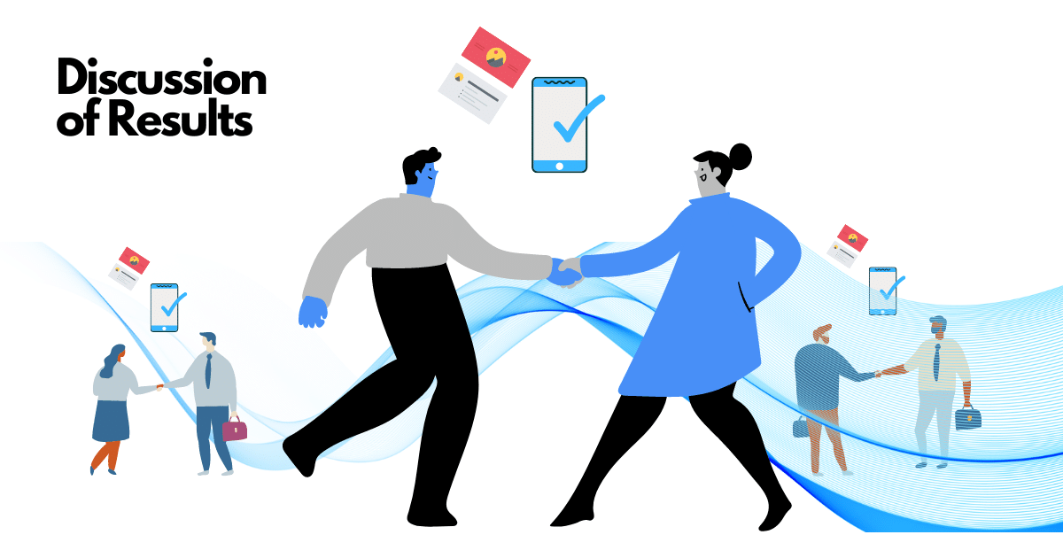 Discussion of results banner for the business card scanner comparison.